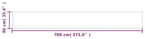 vidaXL Διαχωριστικό Βεράντας Μπλε 90x700εκ 100% Πολ. Ύφασμα Oxford