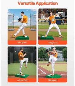 VEVOR 31 in Pitching Mound Portable Pitcher Mound Baseball Softball Training