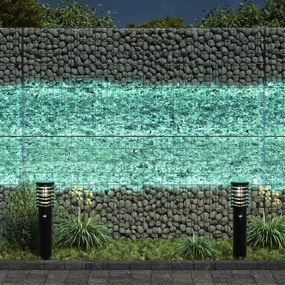 vidaXL Πέτρες Κήπου Τιρκουάζ 12 cm Γυαλί