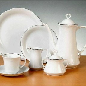 Σετ Τσαγιού Kamelia (9Τμχ) 41.001.31P White-Platinum Cryspo Trio Porcelain