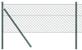 vidaXL Στύλος Περιφράξεων Πράσινο 10 x 0,6 μ (40 x 40 χιλιοστά δίχτυ)