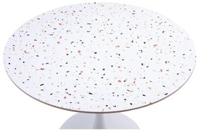 NOUGAT ΤΡΑΠΕΖΙ ΡΟΤΟΝΤΑ TERRAZZO 100x100xH75cm