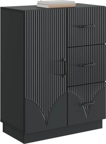 vidaXL Πλαϊνό γραφείο Μαύρο 66 x 34,5 x 87 εκ. Επεξεργασμένο Ξύλο