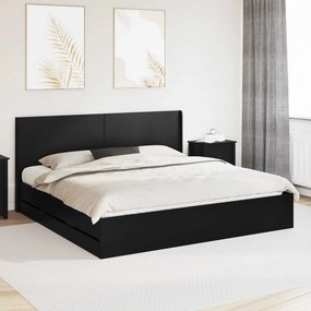 vidaXL Καλάθι με αποθήκη και κεφαλάρι Μαύρο 200 x 200 cm