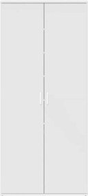 vidaXL Ντουλάπα Παπουτσιών 80 x 39 x 178 εκ Επεξεργασμένο Ξύλο Λευκό