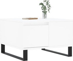 vidaXL Τραπεζάκι Σαλονιού Λευκό 55x55x36,5 εκ. από Επεξεργασμένο Ξύλο