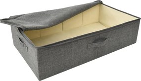vidaXL Κουτι Αποθήκευσης Ανθρακί 70 x 40 x 18 εκ. Υφασμάτινο