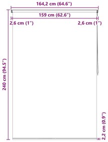 Κουρτίνα Μπάνιου Ρολό Σχέδιο Πιτσιλιά 160 x 240 εκ. 142875