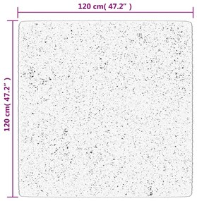 Χαλί HUARTE με Κοντό Πέλος Μαλακό/ Πλενόμενο 120x120 εκ. - Καφέ