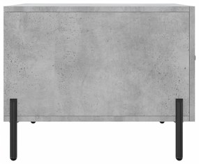 vidaXL Τραπεζάκι Σαλονιού Γκρι Σκυροδ. 50 x 50 x 40 εκ. Επεξεργ. Ξύλο