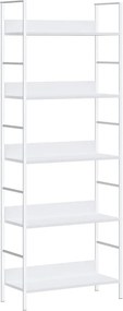 vidaXL Ραφιέρα 5 Επιπέδων Λευκή 60x27,6x158,5 εκ. Επεξεργασμένο Ξύλο