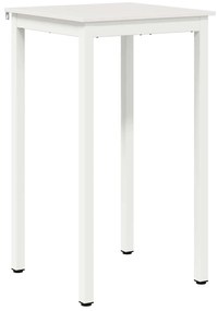 vidaXL Τραπέζι μπαρ Λευκό 60 x 60 x 105 cm Στερεά ξυλεία πεύκου
