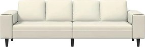 vidaXL Καναπές σαλονιού Κρεμ 250 x 77 x 76 εκ.