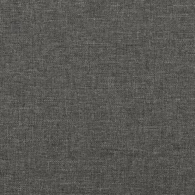 Πλαίσιο Κρεβατιού Σκούρο Γκρι 140 x 190 εκ. Υφασμάτινο - Γκρι
