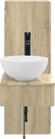 vidaXL Σετ Επίπλων Μπάνιου 2 τμχ. Sonoma Δρυς 33 x 34,5 x 100 εκ