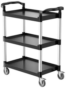 VEVOR Heavy Duty Utility Cart 300 lbs Capacity 3-tier Service Cart with Wheels