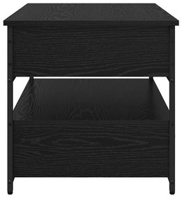 vidaXL Τραπεζάκι σαλονιού με συρτάρι Μαύρη Οξυά 70 x 50 x 54.5 εκ