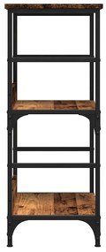 Ντουλάπι βιβλίων Παλιό ξύλο 50x33x82 cm Κατασκευασμένο ξύλο - Καφέ