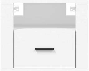 vidaXL Κομοδίνα Επιτοίχια 2 τεμ. Λευκά 50x36x40 εκ.