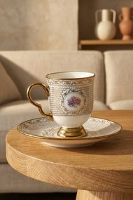 Stewehome Σετ πορσελάνινων φλιτζανιών καφέ για 6 άτομα Πολύχρωμο