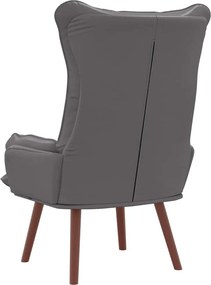 vidaXL Πολυθρόνα Γκρι 69 x 74 x 93 εκ. Δερματίνη