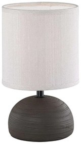 Φωτιστικό Επιτραπέζιο Luci R50351026 1xE14 40W Φ14cm 23cm Brown-Cappucino RL Lighting Κεραμικό,Ύφασμα