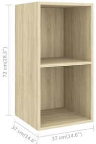 vidaXL Έπιπλα Τηλεόρασης Σετ 3 Τεμαχίων Sonoma Δρυς από Επεξ. Ξύλο