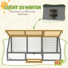 Turtle Box Εξωτερικό περίβλημα χελώνας χωρίς πάτο Σχέδιο Easy Open Turtle House Λευκό