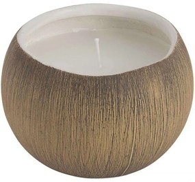 Αρωματικό Κερί Σε Βάζο Coco AH-AX24021 Φ12x8cm Brown Andrea House Ceramic
