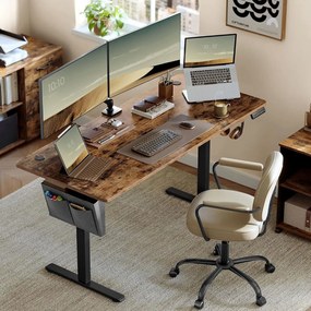 Ηλεκτρικό Γραφείο (160x70x72/120) Με Ρυθμιζόμενο Ύψος Songmics LSD136KD01