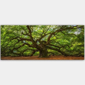 Πίνακας Καμβάς 451ERN1623 120x50cm Multi Wallity Οριζόντιοι Ξύλο, Καμβάς