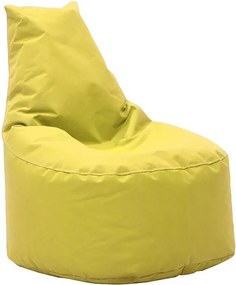 Πουφ πολυθρόνα Norm PRO υφασμάτινο αδιάβροχο κίτρινο 65x65x80 εκ.