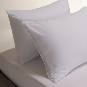 Σεντόνι King Size Με Λάστιχο + Μαξιλαροθήκες (Σετ) Melinen Jersey White