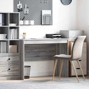 vidaXL Γραφείο Γραφής Γκρι σωνόμα MDF, Βερνικωτό ξύλο 100 x 50 x 76 εκ