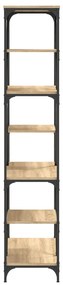 vidaXL Βιβλιοθήκη Sonoma Δρυς 91 x 36 x 176 εκ. Επεξεργ. Ξύλο / Ατσάλι