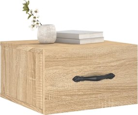vidaXL Κομοδίνα Επιτοίχια Sonoma Δρυς 35 x 35 x 20 εκ.