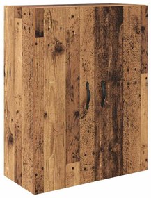 vidaXL Highboard με συρτάρι 2 pcs Παλιό ξύλο Μηχανική ξυλεία και γυαλί