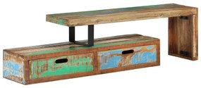 vidaXL Βάση Τηλεόρασης (118-200) x 30x40 εκ. από Μασίφ Ξύλο Ανακυκλωμένου Ξύλου