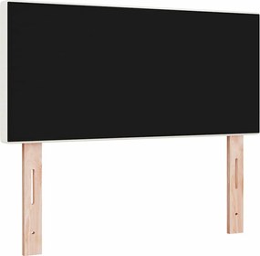 vidaXL LED κεφαλάρι με φώτα λωρίδας LED Κρεμ 90 cm Πολυεστέρας