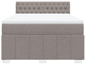 ΚΡΕΒΑΤΙ BOXSPRING ΜΕ ΣΤΡΩΜΑ TAUPE 160X200 ΕΚ. ΥΦΑΣΜΑΤΙΝΟ 3287130