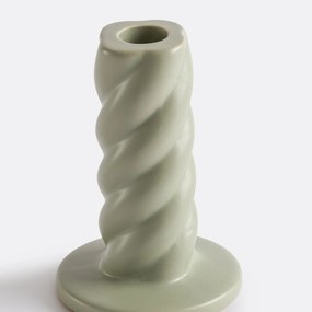 Κεραμικό κηροπήγιο με στριφτή μορφή Υ12,5 εκ., Vavy