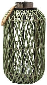 Φανάρι 726-125-020 24x45cm Green Ψάθα