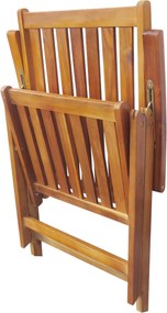 vidaXL Σετ επίπλων Καφέ ξύλο