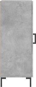 vidaXL Ντουλάπι Γκρι Σκυροδέματος 34,5x34x90 εκ. Επεξεργασμένο Ξύλο