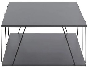 Τραπέζι σαλονιού Tars ανθρακί-μαύρο 90x60x30,5εκ 90x60x30.5 εκ.