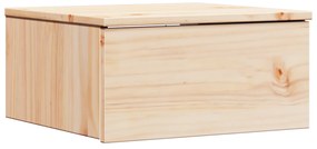 vidaXL Κομοδίνο με συρτάρι Καφέ 37 x 35 x 18.5 εκ Μασίφ ξύλο πεύκου