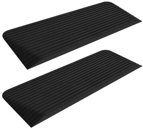 vidaXL Ράμπες Πεζοδρομίου / Πόρτας 2 τεμ. 110x41x5 εκ. από Καουτσούκ