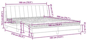 ΚΡΕΒΑΤΙ ΜΕ ΣΤΡΩΜΑ ΜΑΥΡΟ 180X200 ΕΚ. ΒΕΛΟΥΔΙΝΟ 3208612