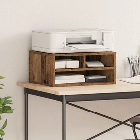 vidaXL Σταντ Εκτυπωτή Παλαιωμένο ξύλο 49 x 40 x 22,5 εκ