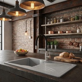 Sanitec Classic 328 (99×51) - Γρανιτένιος νεροχύτης - Metallic COFFE